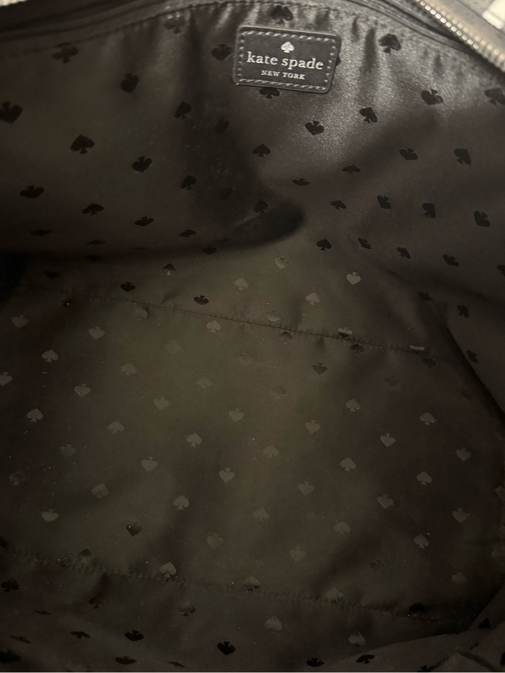 kate spade Black and White Wave-Print Tote - Picture 11 of 14